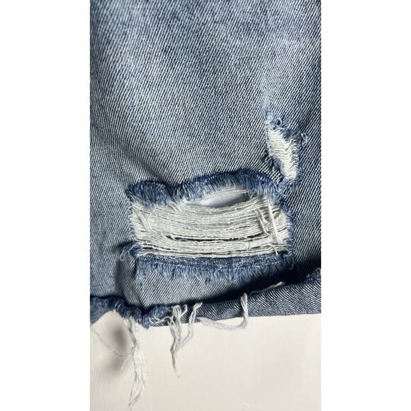 One Teaspoon Legend Distressed High Waist Mom Fit Mid Length Short Sz 23 EUC - Picture 6 of 11